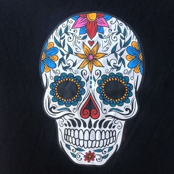 SUGAR SKULL DIA DE LOS MUERTOS T-SHIRT S - Picture 7 of 7